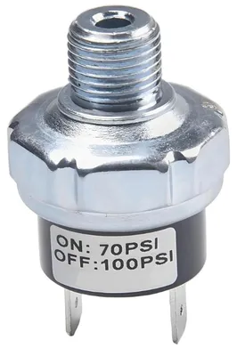 Image de Interrupteur de pression pour compresseur, 70-100 PSI - Régulation de pression automatique