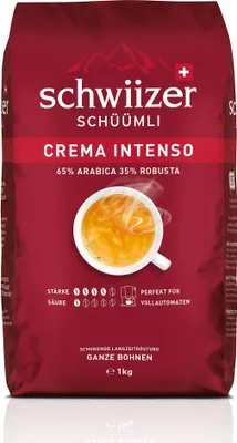 Produktbild von Schwiizer Schüümli Crema Intenso Bohnen 1 Kg