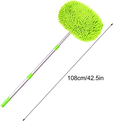 Produktbild von Mop na mytí aut s výsuvnou rukojetí Chenille Microfiber Car Cleaning Kit Čistící nástroj s náhradní hlavou