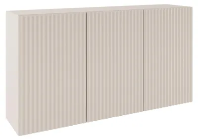 Produktbild von Selsey Sunds – Sideboard mit geriffelten Lamellenfronten, 3-türig, Kaschmirbeige, 150 cm