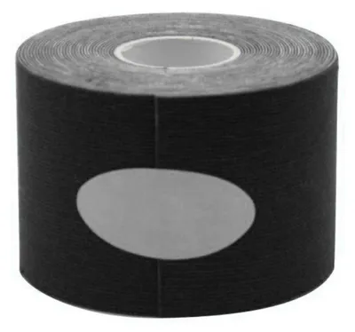 Obrázek produktu pro Sportovní páska, elastická, samolepicí, prodyšná, voděodolná, sportovní bandáž na zápěstí a kotník, 5,1 × 4,9 m, černá