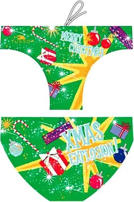 Obrázok produktu pre Turbo Christmas Explotion Vodnopólové plavecké nohavičky Zelená XL Muž Zelená XL