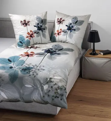 Produktbild von Janine Mako-Satin Bettwäsche * 155X220,80x80 2 teilig  Modern Art S 42154-06-512 grün