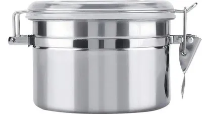 Zdjęcie produktu dla Szklanka ze stali nierdzewnej do napojów – na cukier, herbatę, ziarna, przyprawy – 800 ml.