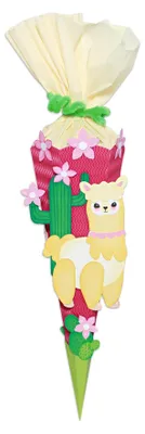 Produktbild von URSUS Schultüten-Bastelset  Mini "LAMA" 41cm