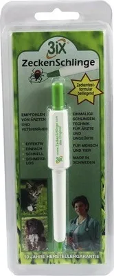 Product packaging for a tick removal tool.