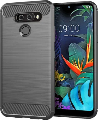 Produktbild von Schutzhülle Handyhülle für LG K50 Case Cover Carbon Optik Grau