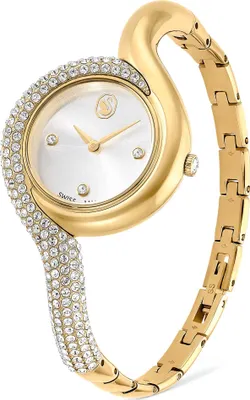 Image de Swarovski Dextera Asymmetric Uhr, Schweizer Produktion, Metallarmband, Goldfarben, Vergoldetes Finish DEXTERA:MB PGO/WHT/PGO 5708030