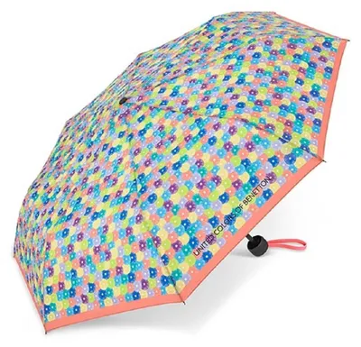 Produktbild von Happy Rain Benetton Super Mini Manuell Taschenschirm blooming dots peach
