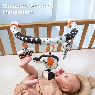 Produktbild von TUMAMA Plüsch-Spielbogen für Babys, sensorisches Spielzeug zur Förderung der Gehirnentwicklung ab 0 Monaten