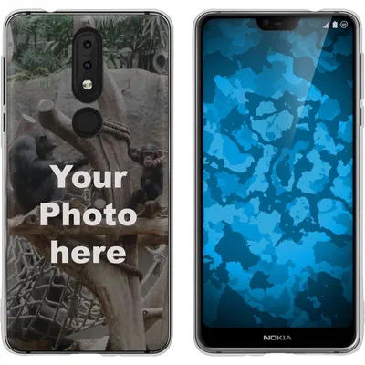 Produktbild von PhoneNatic Case kompatibel mit Nokia 7.1 Personalisierte Handyhülle  clear zum selbst gestalten mit eigenem Foto