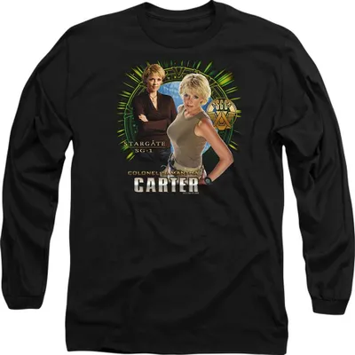 Image de Stargate SG-1 - T-shirt unie homme/femme manches longues TV21784 (XXL) (Noir)