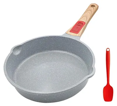 Image de AIKENBBKK Poêle en céramique 20 cm Antiadhésive Poêle à frire avec poignée amovible Bleu