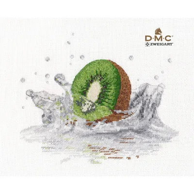 Immagine prodotto di Set da forno a punto croce "Kiwi", schema contato, 22x19cm
