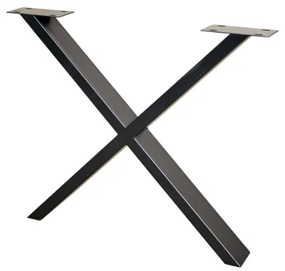 Produktbild von X-Fuß für Esstische 2er Set Schwarz