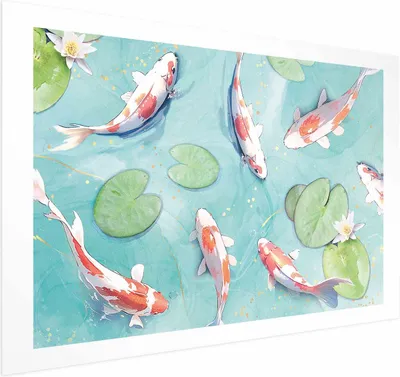 Produktbild von Posterpapier Poster - Pond in Japan 42x29.7 cm Tiere g-C-10141-ao-a