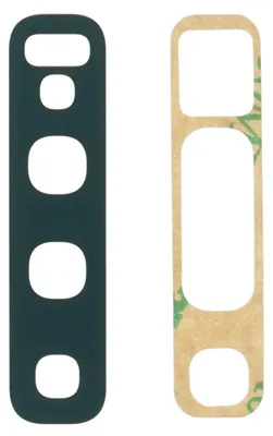 Produktbild von Samsung Galaxy S10 (Plus) SM-G975F, SM-G970F Kamera Glas Linse + Kleber, Schwarz
