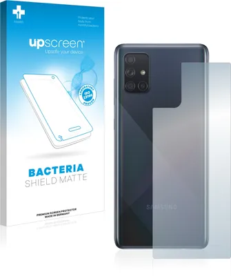 Produktbild von upscreen Schutzfolie für Samsung Galaxy A71 (Rückseite) Antibakterielle Folie Matt Entspiegelt Anti-Fingerprint Anti-Kratzer