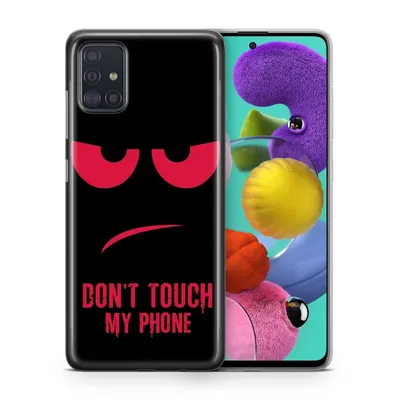 Zdjęcie produktu dla Pokrowiec ochronny na telefon komórkowy Nokia X100, model: Nokia X100, wybierz motyw: Nie dotykaj mojego telefonu, czerwony