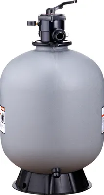 Obrázok produktu pre SucceBuy 24-palcový pieskový filter, prietok 65 GPM, pieskový filtračný systém pre nadzemné bazény so 7-cestným ventilom s viacerými portmi, filtračné, spätné preplachovanie, oplachovanie, recirkulácia, odpad, zima, uzavreté funkcie