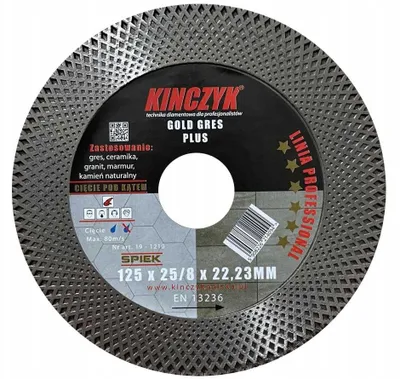 Obrázok produktu pre Kotúč GOLD-GRES PLUS 125 x 25/8 x 22,23 KINCZYK