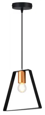 Produktbild von GTV - Deckenleuchte OXALIS , 3161,AC220-240V,50/60Hz,1*E27, IP20,22CMX20CM,einzeln,schwarz
