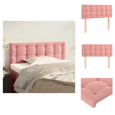 Produktbild von vidaXL Kopfteil Rosa 90x5x78/88 cm Samt -  Kopf- & Fußenden