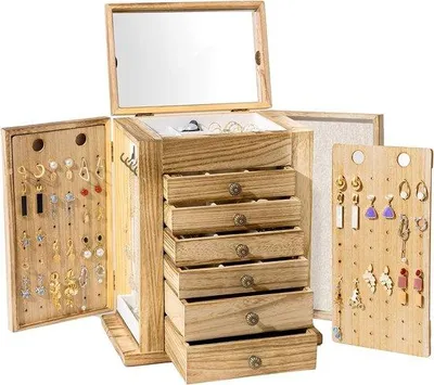 Produktbild von Famanu Schmuckständer - Schmuckbox mit 7 Fächern