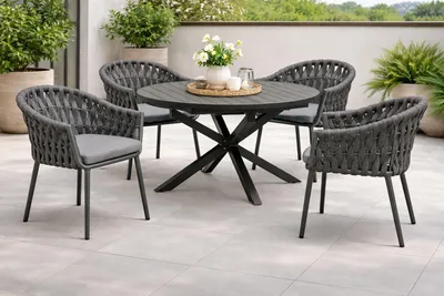 Produktbild von Destiny Sitzgruppe MOLINO mit ausziehbarem Esstisch ARONA 145/199x145cm (4 Personen)