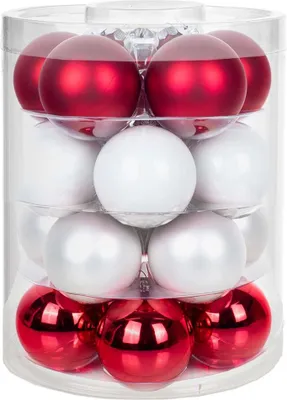 Produktbild von Weihnachtskugeln 20 Stk 6cm Frozen Strawberry