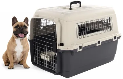 Produktbild von hundebox Auto - transportbox Hund - Flamingo Fomad dunkelgrau - M 53 x 67 x 47 c