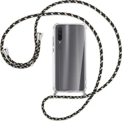 Produktbild von Handykette Backcover-Schutzhülle mit Band (Metall silberfarben) für Xiaomi Mi 9 Lite / CC9 - camouflage