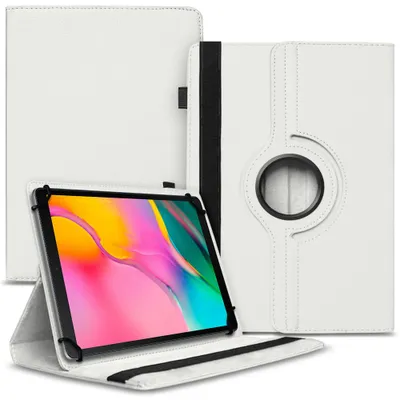 Produktbild von Tablet Hülle für Samsung Galaxy Tab A 10.1 2019 Tasche Schutzhülle Cover DrehbarFarben:Weiß