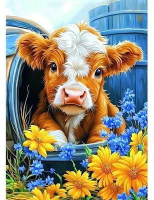 Produktbild von 5D Diamond Painting Bastelset Erwachsene Blumen 30x40 cm blue#093