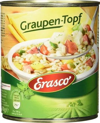 Image de Erasco Potée de Gris avec beaucoup d'orge perlé et de légumes frais 800g