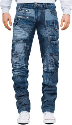 Produktbild von Kosmo Lupo Herren Jeans KM001 Blau W32/L32