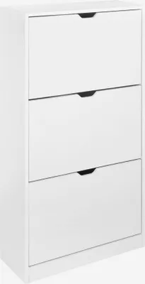 Immagine prodotto di Scarpiera in legno, 3 ante, Bianco