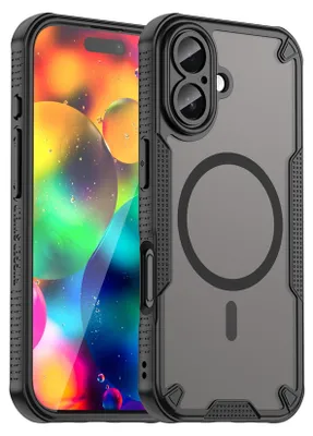 Immagine prodotto di Custodia Defender per Apple iPhone 17 Custodia protettiva nera opaca Magsafe Backcover Custodia per cellulare