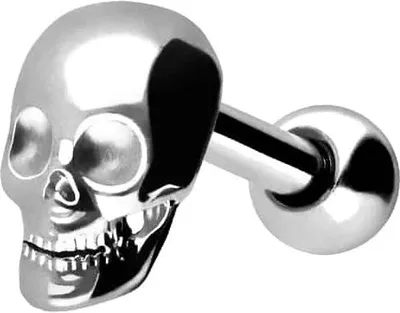 Produktbild von Ohrpiercing Chirurgenstahl Ohrpiercing TOTENKOPF
