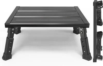 Image de Échelle télescopique en aluminium, 3 plans, antidérapante, jusqu'à 260 kg