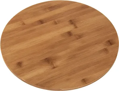 Produktbild von SIDCO Drehteller Bambus Drehplatte Servierplatte drehbar XL Drehbrett Holz Ø 35cm