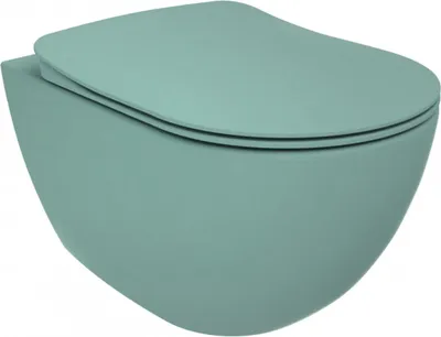 Produktbild von Creavit RIMOFF Wand-WC Nilgrün randlos antibakteriell wassersparend modernes Design