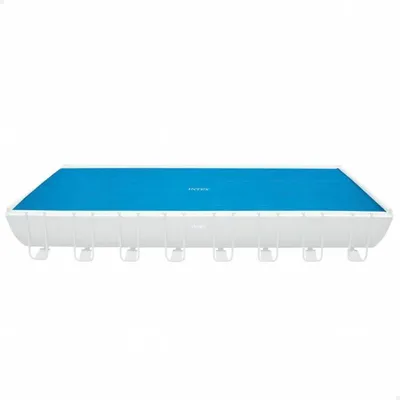 Zdjęcie produktu dla Intex 28018, Basenowa osłona przeciwsłoneczna, Nad basenem naziemnym, Prostokątny, Niebieski, 4880 mm, 9750 mm