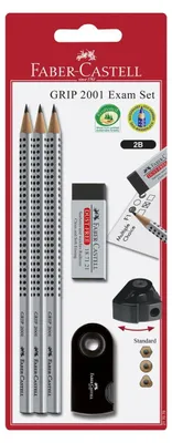 Zdjęcie produktu dla Zestaw ołówków Faber-Castell Grip 2001 217079 EXAM BK