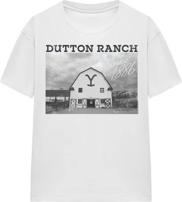 Obrázok produktu pre Yellowstone - Tričko "Dutton Barn" pre mužov/dámy uni TV16977 (M) (Biela)