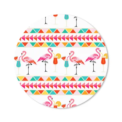 Produktbild von MuchoWow® Mauspad Mousepad Flamingo - Sommer - Cocktail - Muster 30x30 cm - Mousepads - Maus Mat - Pad - Mausunterlage - Tischunterlage - Schreibtischmatten