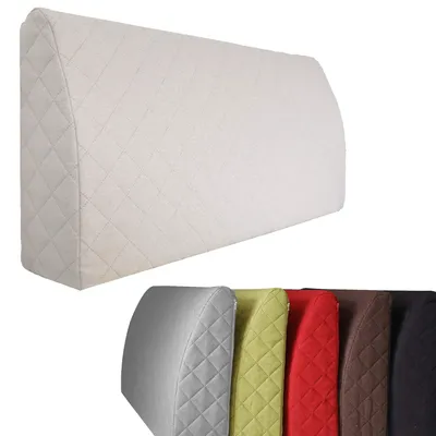 Produktbild von Rückenkissen 90 x 45 cm Beige – Bequemes Rückenkissen für Bett, Sofa oder Palettenmöbel, vielseitiges Rückenstützkissen mit abnehmbarem Bezug, ideal als Lesekissen