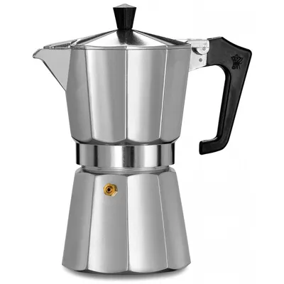 Produktbild von Pezzetti 1361 Espressokocher Italexpress aus glänzendem Aluminium für 3 Tassen