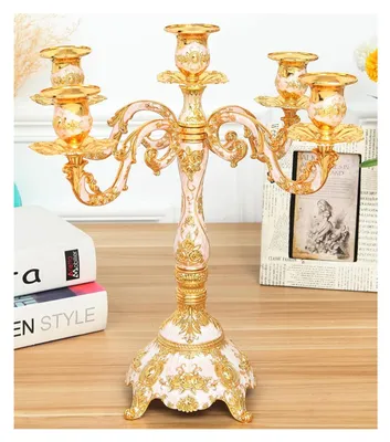Image de Bougeoir rétro en métal pour la décoration intérieure