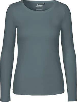 Produktbild von Neutral O81050 | Damen Long Sleeve T-Shirt / 100% Fairtrade-Baumwolle - Farbe: Teal - Größe: L